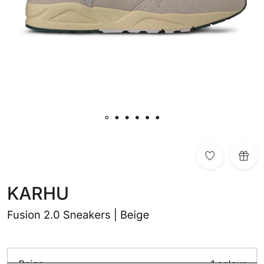 Karhu Tan Athletic Shoes with Chunky Midsole in like- new